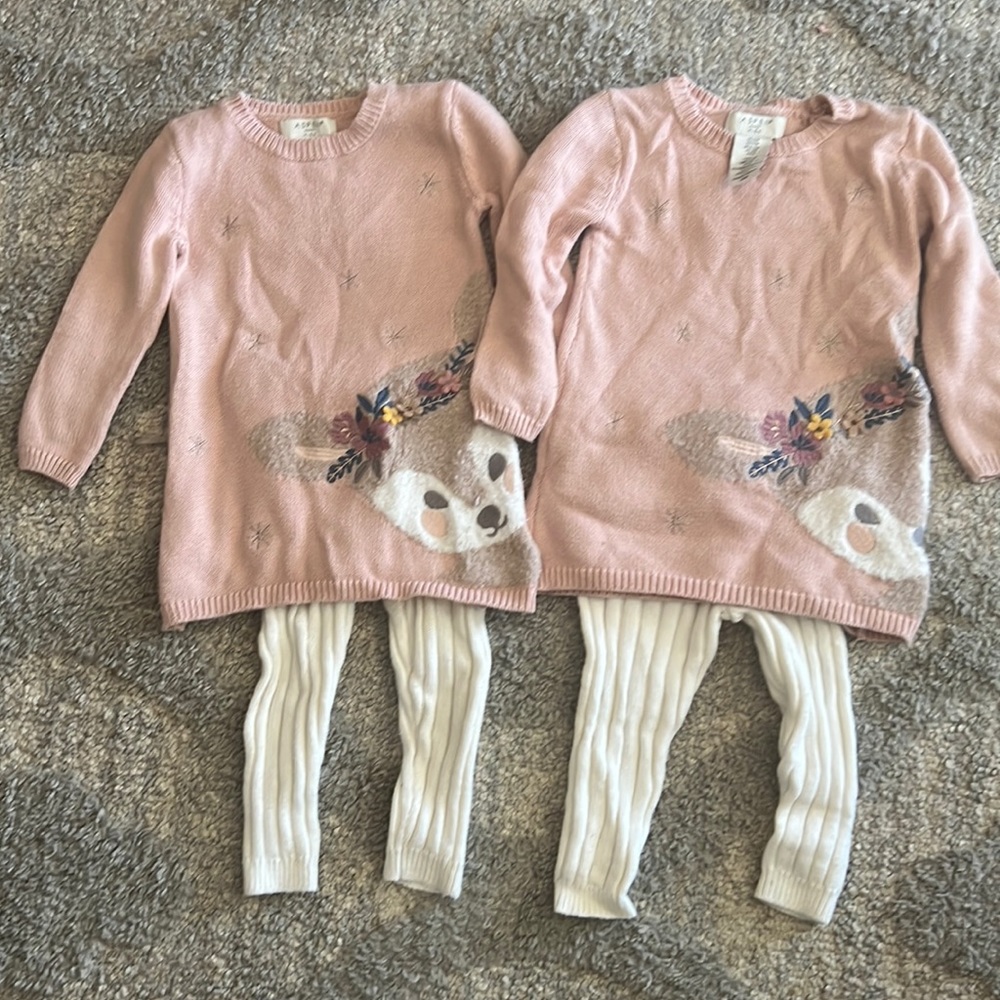 2 Aspen kids 12m sweater sets
